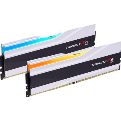Модуль памяти для компьютера DDR5 32GB (2x16GB) 7200 MHz Trident Z5 RGB Matte White G.Skill (F5-7200J3445G16GX2-TZ5RW) | Зображення 1