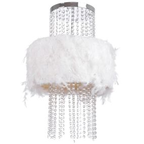 Люстра подвесная прованс с абажуром E14 60W WH (BL-095S/3)