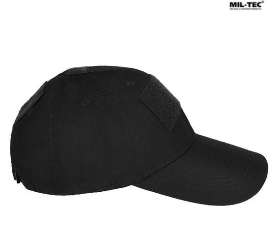 Бейсболка тактична MIL-TEC Tactical Baseball Cap Чорна | Зображення 3