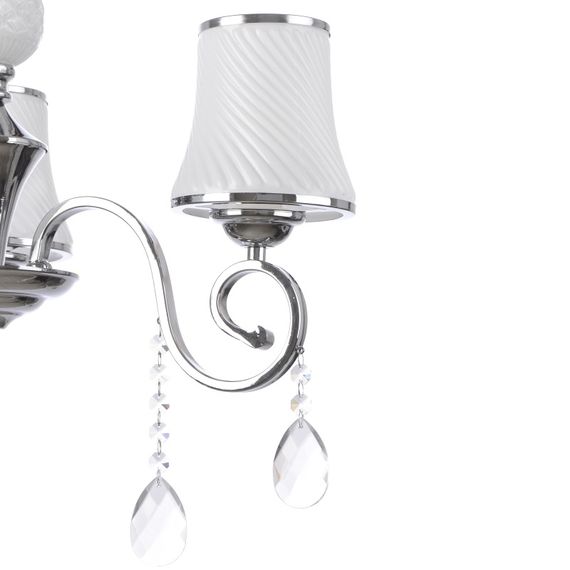 Люстра подвесная хрустальная с абажуром E14 40W CH (BCL-384S/3) | Зображення 2