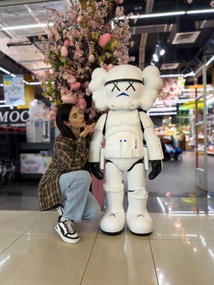 Kaws Star Wars Stormtrooper White велика колекційна статуетка фігурка 140 см білий kw007 | Зображення 1