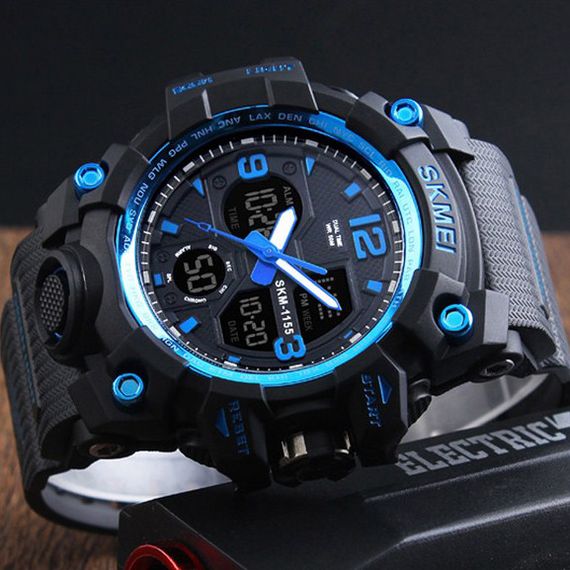 Skmei 1155 Black Blue | Зображення 1