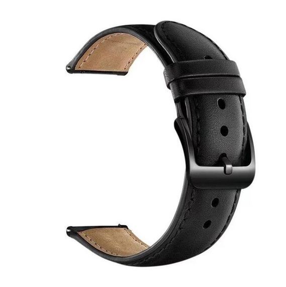 Кожаный ремешок Primo для часов Xiaomi Huami Amazfit SportWatch 2 / Amazfit Stratos - Black