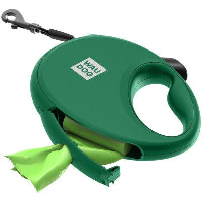 Поводок для собак WAUDOG R-leash с контейнером для пакетов L до 40 кг 5 м зеленый (262918) | Зображення 3