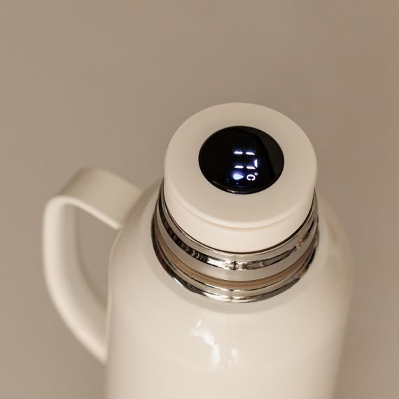 Термос Vacuum з датчиком температури на 820 мл білий HP-14-55W | Зображення 4