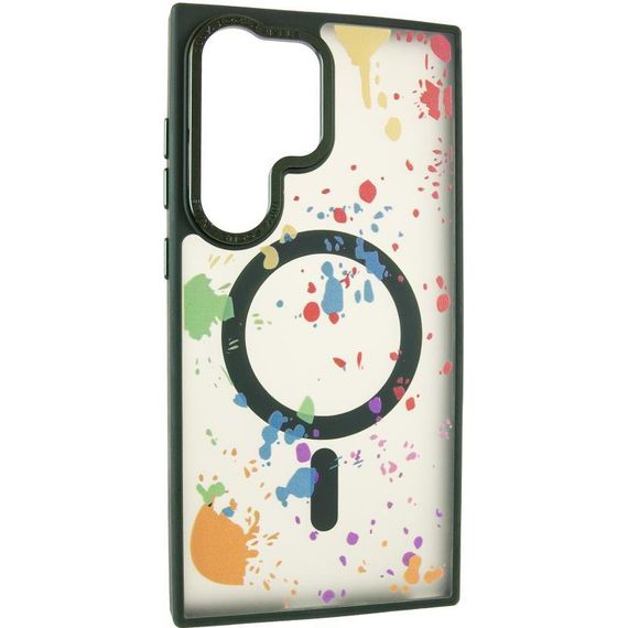 Чохол TPU+PC Flush with Magnetic Fit для Samsung Galaxy S25 Ultra Dark green