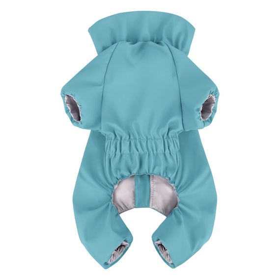 Дощовик для собак WAUDOG Clothes, водонепроникний, S35, В 47-51 см, С 35-39 см, блакитний | Зображення 2