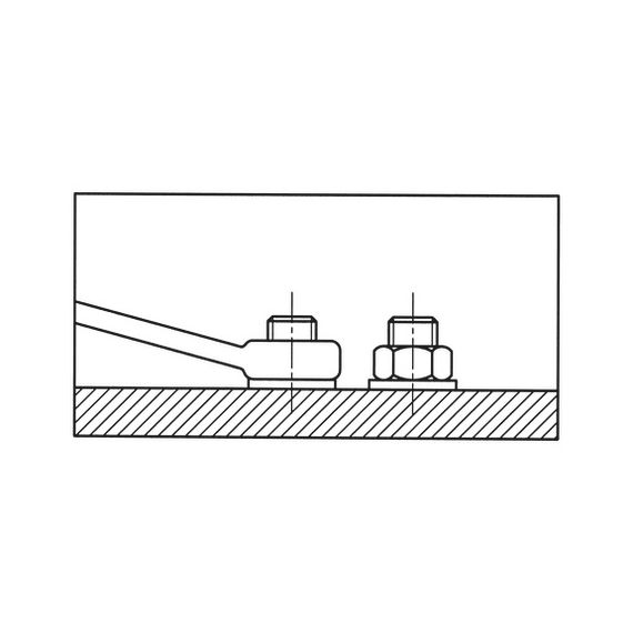Ключ комбінований Wurth короткий WS28 Zebra | Зображення 3