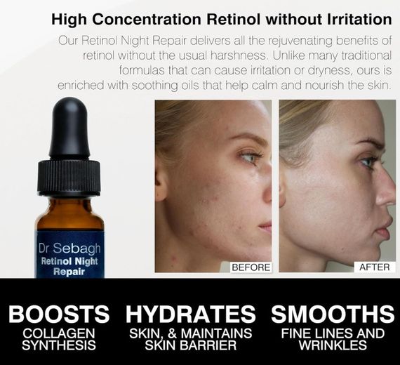 Сироватка для обличчя Dr Sebagh Retinol Night Repair 5 ml | Зображення 1
