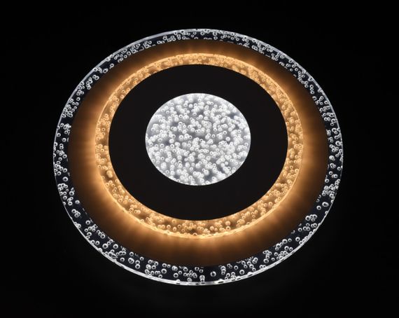 Сучасний круглий світильник стельовий LED для кімнати кухні ванної 26158 Білий 4х30х30 см. | Зображення 1