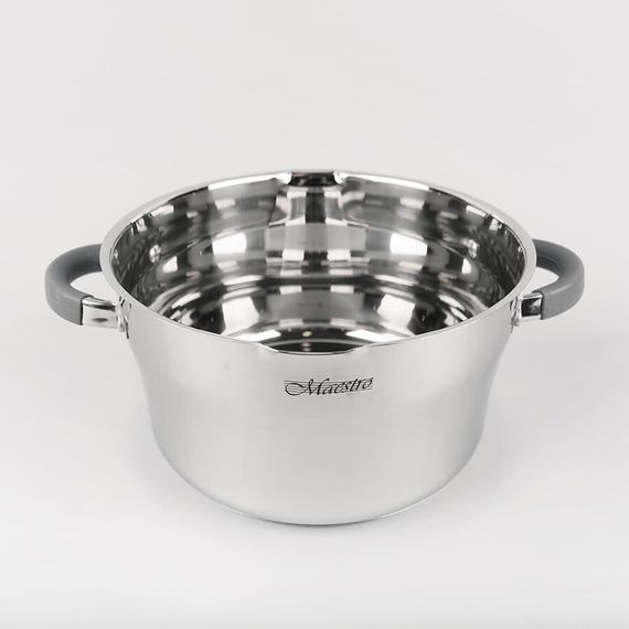 Каструля Maestro MR-3507-20, 3.3 л, 20 см, з нержавіючої сталі з кришкою, для всіх типів плит | Зображення 3
