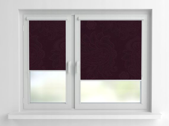 Рулонная штора Rolets Арабеска 2-2282-675 67.5x170 см закрытого типа Темная фуксия