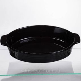 Форма для запекания овальная 36×22.5×7 (см) форма для духовки 2 литра Черный SH1290