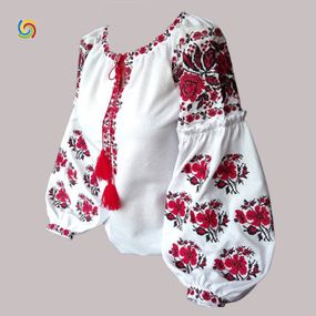 Рубашка Украинская вышиванка 33328259 цвет белый размер L/XL