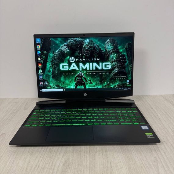 Игровой ноутбук HP Pavilion Gaming 15-dk0025ur / 15.6" (1920x1080) IPS / Intel Core i5-9300H (4 (8) ядра по 2.4 - 4.1 GHz) / 16 GB DDR4 / 256 GB SSD + 1000 GB HDD / nVidia GeForce GTX 1650, 4 GB GDDR5, 128-bit / WebCam б/у | Зображення 1