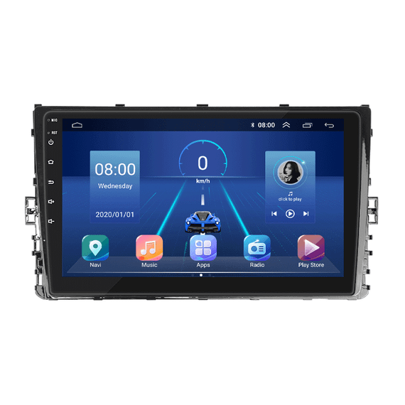 Штатная магнитола 9" Lesko для Volkswagen Bora IV 2018-н.в. 6/128Gb 4G Wi-Fi GPS Top Вольксваген