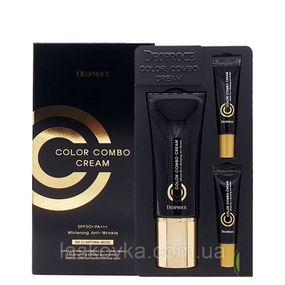 Зволожуючий СС-крем Deoproce Color Combo Cream CC Cream SPF49 PA++, 40 мл + 2*5 мл (23 Sand Beige)