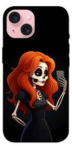 Чохол з картинкою Селфі-скелет для Apple iPhone 15 (6.1")