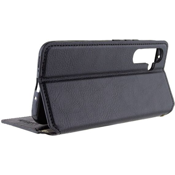 Кожаный чехол книжка GETMAN Cubic (PU) для Samsung Galaxy M34 5G Штучна шкіра, Слот для візитки, Чорний | Зображення 3