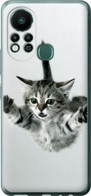 Чехол на Infinix Hot 11S Летящий котёнок "2322u-2757-17620"