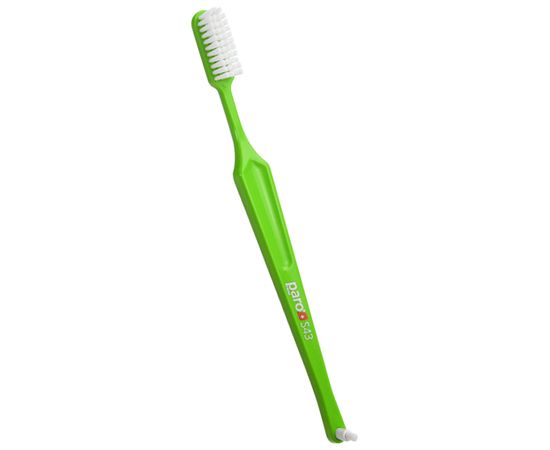 Зубна щітка м’яка paro® toothbrush S43 з монопучковою насадкою, салатова