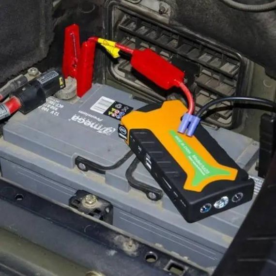 Пускозарядний пристрій для акумулятора та зарядки JUMP STARTER hz25 68000mAh 12V Помаранчевий