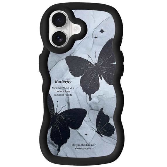 Чохол TPU Cloudy Pictures для Apple iPhone 16 (6.1") Butterflies