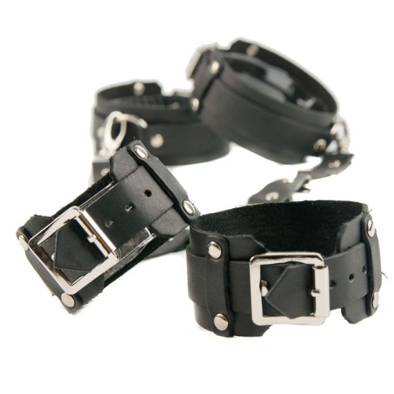 Бандаж для рук та ніг "модель Fet 10.1" Red, екошкіра, ручна робота | Зображення 4