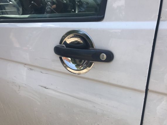 Накладки під ручки OmsaLine - Італійська нержавійка, 3 шт для Volkswagen Caddy 2010-2015рр