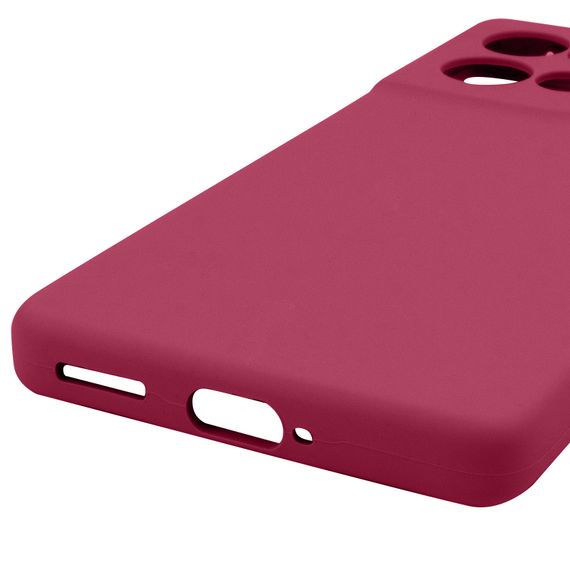 Чохол Silicone Cover Ummi Lakshmi Full Camera (AA) для Motorola Edge 50 Neo Бордовий / Marsala | Зображення 4