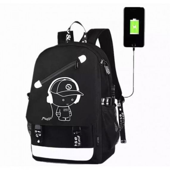 Рюкзак з USB-портом і світловідбиваючим ефектом XPRO 20 л (Рюкзак Music_420) | Зображення 2