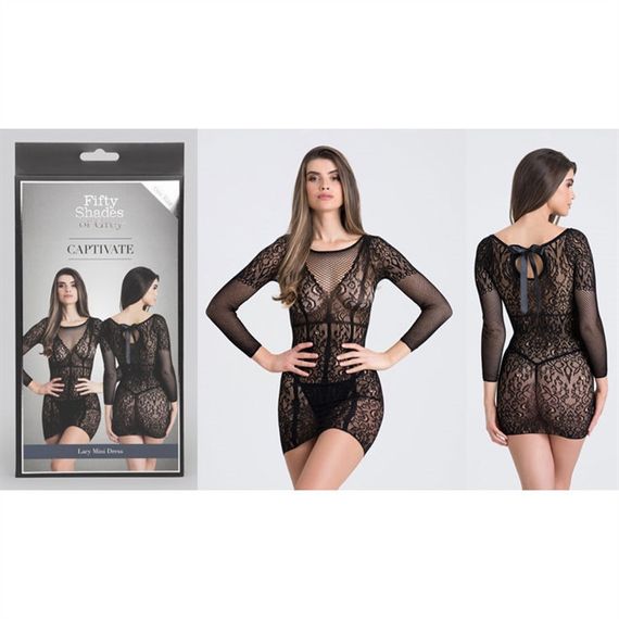 Міні сукня Fifty Shades of Grey Long Sleeve Mini Dress one siz Sex Aura | Зображення 2
