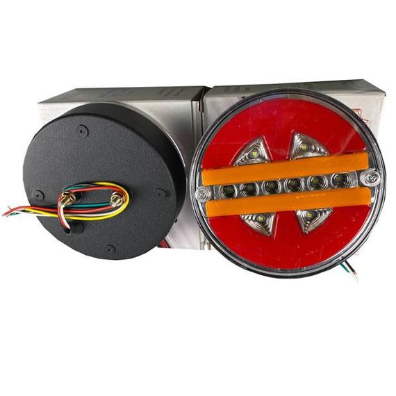Ліхтар LED задній 12В-24В 137х40 мм "Гамбургер" круглий 5.4" | Зображення 8