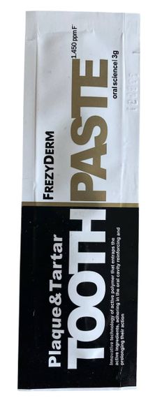 Зубна паста - пробник FREZYDERM TOOTHPASTE PLAQUE&TARTAR, 3 гр.