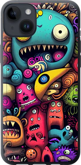 Чехол на iPhone 14 Plus Cмешные монстры "5549u-2645-17620"