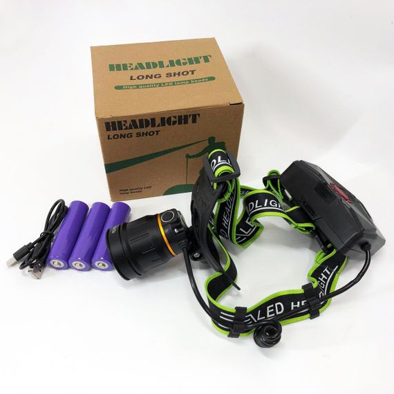 Ліхтарик налобний PLD-A12-2PM10-2TG (WHITE+UV), Ліхтар акумуляторний для риболовлі, Ліхтарик налобний потужний | Зображення 5