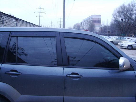 Ветровики (4 шт, HIC) для Lexus GX470 | Зображення 1