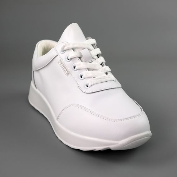 Кросівки жіночі шкіряні 591414 Білі 36 37 38 39 40 41 | Зображення 1