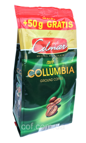 Кава мелена середнього ступеню обсмажування Celmar Columbia, 300г купаж робусти та арабіки