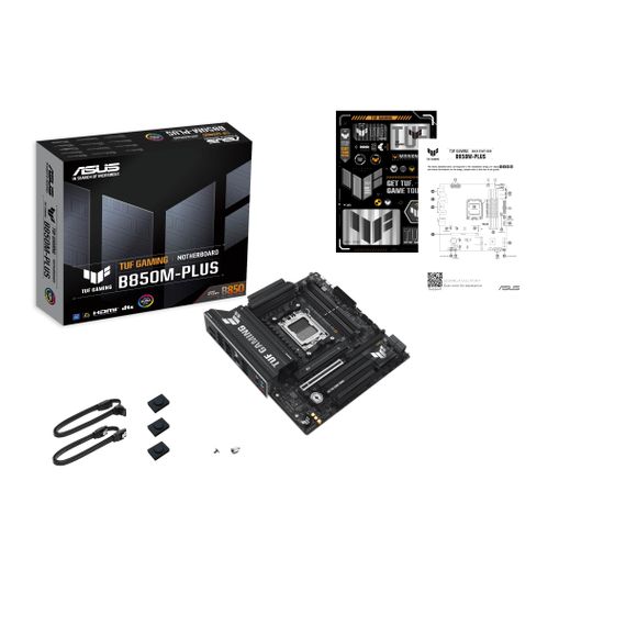 Материнcька плата ASUS TUF GAMING B850M-PLUS sAM5 B850 4xDDR5 M.2 HDMI DP mATX 90MB1IX0-M0EAY0 | Зображення 1