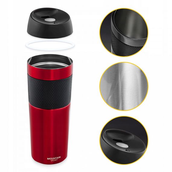 Термокухоль Mountain Goat Travel 0.4 л Red (P-5907739315717) | Зображення 2