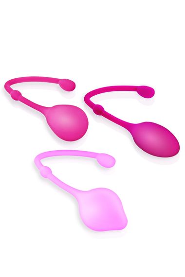 Набор вагинальных шариков SET 3 STAGE KEGEL BALL PINK sexstyle | Зображення 3