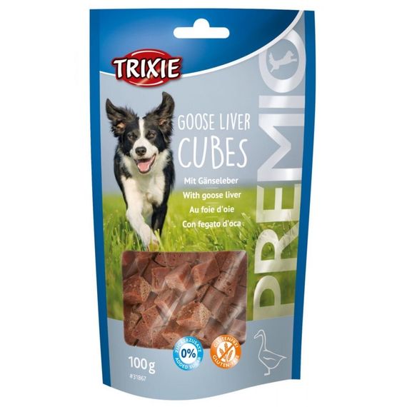 Ласощі для собак із печінкою Trixie Premio Guse Liver Cubes, 100 гр