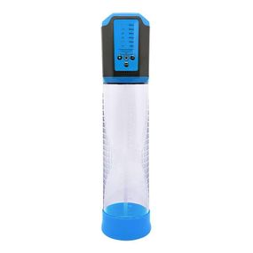 Автоматична вакуумна помпа Men Powerup Passion Enlargement system Blue, перезаряджувана, 5 режимів Sex Aura