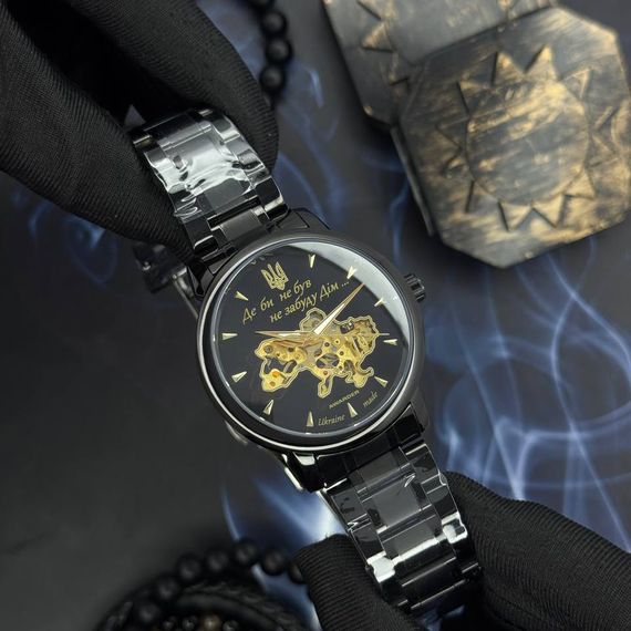 Годинник наручний Awarder 048 Не Забуду Дім Black-Gold Steel | Зображення 2