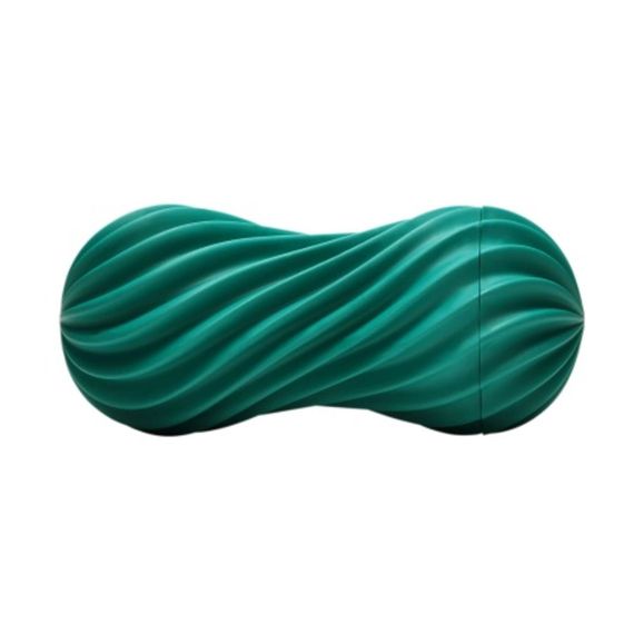 Мастурбатор Tenga FLEX Fizzy Green с изменяемой интенсивностью, можно скручивать, вакуум sexstyle