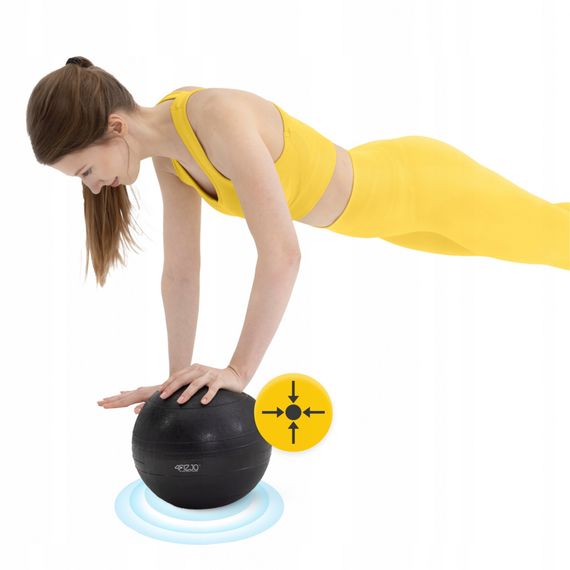 Слембол (медичний м'яч) для кросфіту 4FIZJO Slam Ball 3 кг Black (P-5907739315410) | Зображення 5