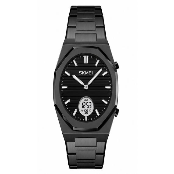 Наручний годинник Skmei 2703BKWT Black-White з цифровим дисплеєм та підсвічуванням