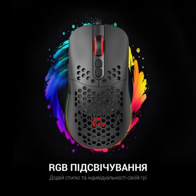 Мышка GamePro GM395 RGB USB Black (GM395) | Зображення 7