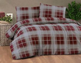 Постельное белье Cotton collection 41875 Фланель  Хлопок Полуторный размер